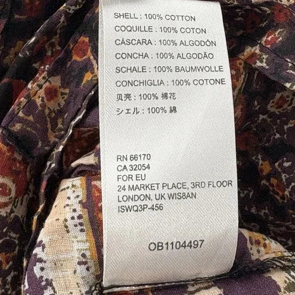 Free People Women Tangier Babydoll Floral Maxi Dress Size M Boho Festival Hippie - Picture 7 of 7